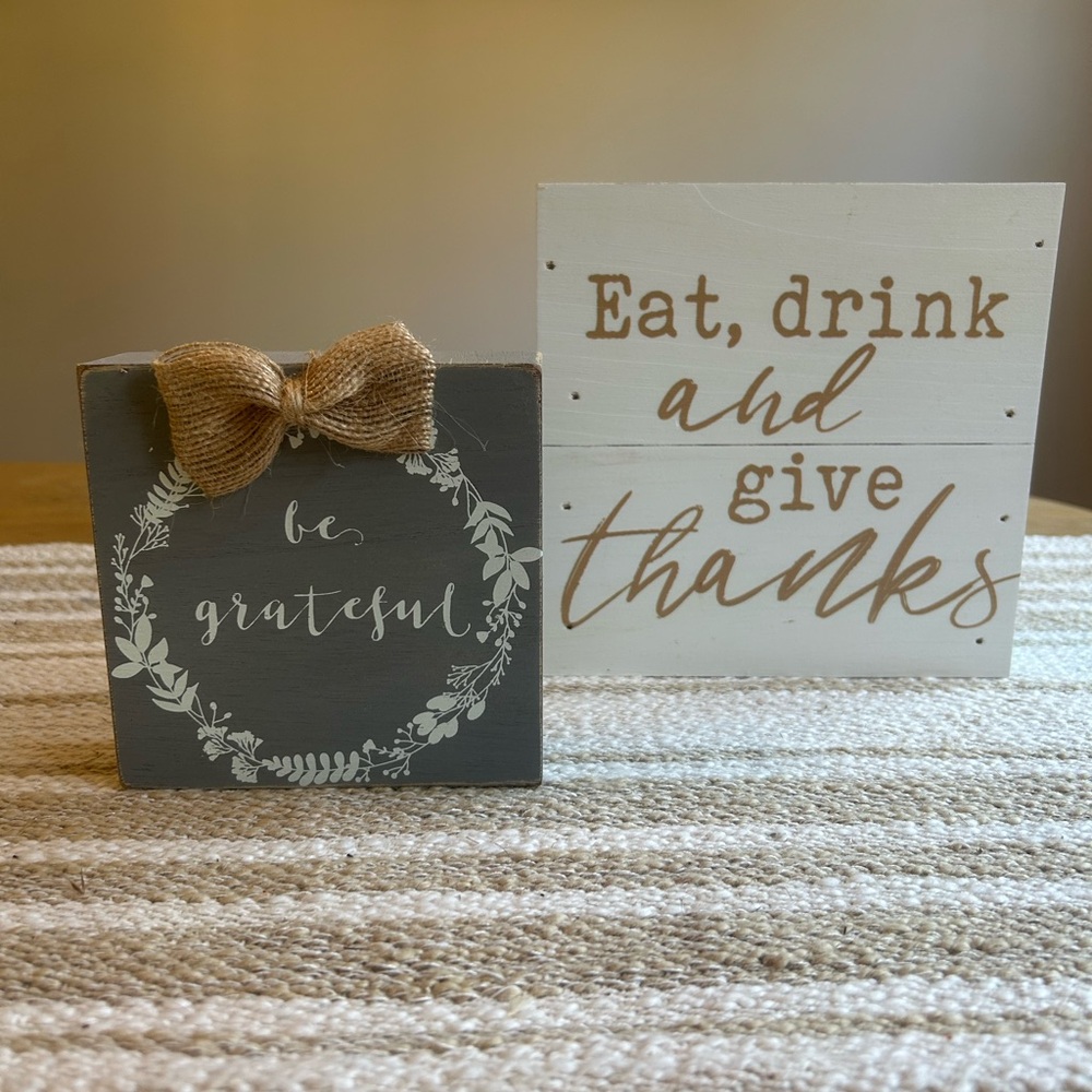 Decorative Fall Wooden Signs